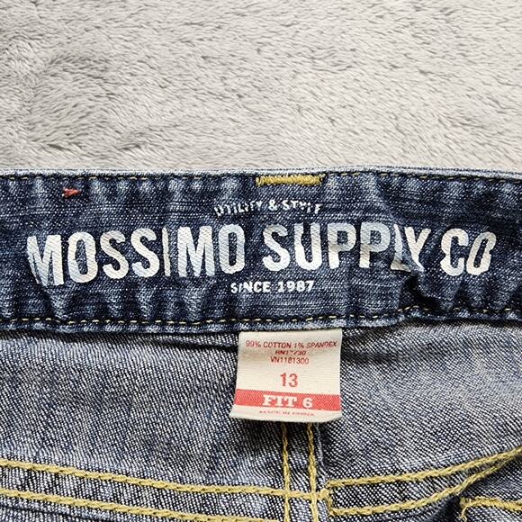 Mossimo Supply Co Shorts Womens 13 Juniors Blue Low Rise Bermuda Fit 6 Stretch - Picture 3 of 10